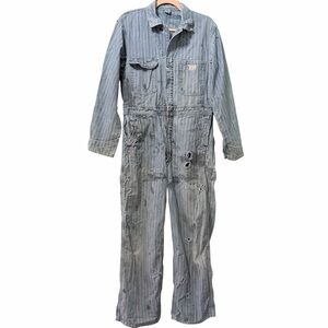 Vintage Big Mac‎ herringbone twill workwear coveralls. Size 38R.